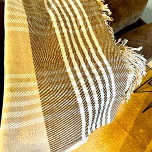 Texteis Penedo THROW BLANKET MADE PORTUGAL 50”x 62” Cotton Blend Plaid F…